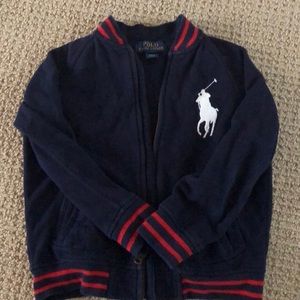 Polo RL big pony fleece jacket/sweatshirt size 5/6
